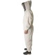 Ultra Breeze Large Beekeeping Suit with Veil, 1-Unit, White