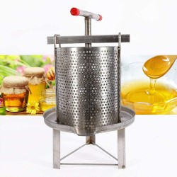 Eapmic Honey Presser Stainless Steel Manual Honey Press Extractor Household Wax Press Machine Beekeeping Presser, Cider, Wine, Grape, Apple Press Extractor for Wine and Juice Making