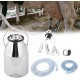 Portable Farm Milking Can, Stainless Steel Milking Machine Bucket Tank 6.6 gallons Milk Transport Barrel Oil Wine Canister Tank