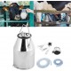 Goat Milker Machine, 6.6 Gallons Portable Four Head Stainless Steel Cow Goat Milking Machine Milking Pail Milk Bucket Tanks Container Barrel for Goat Cow Sheep Cattle