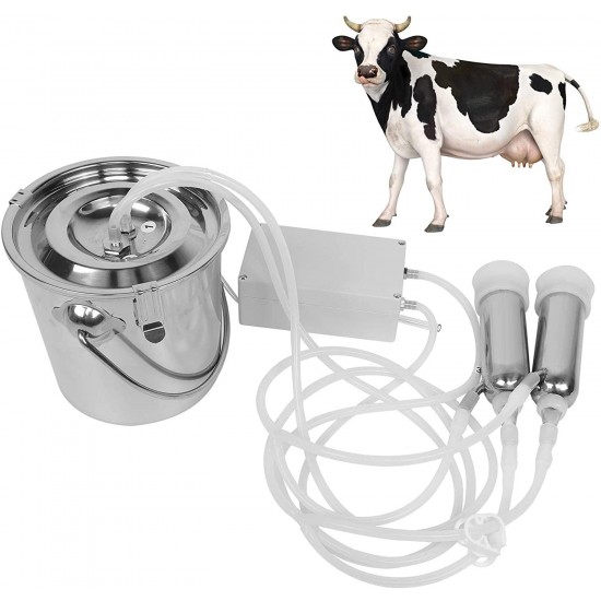 Milking Machine, Impulse Cow Milking Device, Reliable Electric Portable Impulse Cow Milking for Milking Device(U.S. regulations)