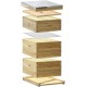 NuBee Starter 10 Frame Beehive Kit - Includes 2 Hive Bodies, 1 Super Box, Pine Frames, Wax Coated Foundations and More