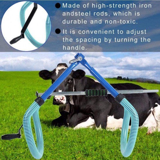 Adjustable Cow Stand Cow Hip Lift, Stainless Steel Farm Animal Support Supplies for Emergencies Ob Calving Milking Birthing