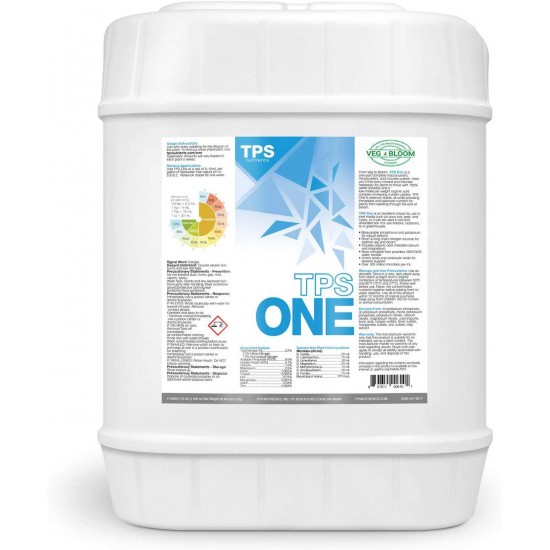 TPS-One Liquid One Part Nutrient from Veg to Bloom by TPS Nutrients, 5 Gallon (640 oz)