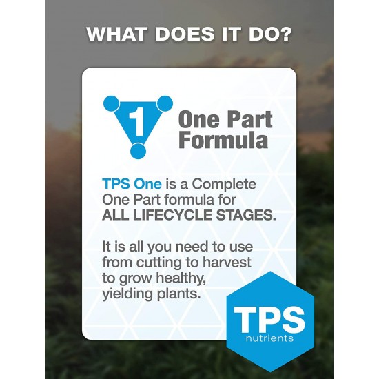 TPS-One Liquid One Part Nutrient from Veg to Bloom by TPS Nutrients, 5 Gallon (640 oz)