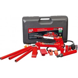 BIG RED T70401S Torin Portable Hydraulic Ram: Auto Body Frame Repair Kit with Blow Mold Carrying Storage Case, 4 Ton (8,000 lb) Capacity, Red