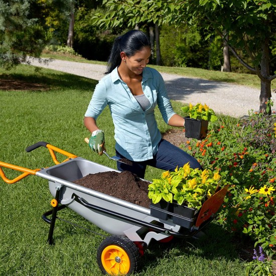 WORX Aerocart 8-in-1 Wheelbarrow / Yard Cart / Dolly