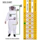 BEEATTIRE Bee Suit with Round Hood - Cotton Thick Sting-Less Protection Pro Beekeeper Suit Beekeeper Costume Adult bee Keeper Costume Beekeeping Suit bee Keeper Suit YKK Zippers (2XL)