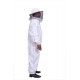 BEEATTIRE Bee Suit with Round Hood - Cotton Thick Sting-Less Protection Pro Beekeeper Suit Beekeeper Costume Adult bee Keeper Costume Beekeeping Suit bee Keeper Suit YKK Zippers (2XL)