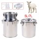 Kaafs 5L/7L Electric Sheep Goat Milking Machine 110V Dual Head Milking Machine Vacuum Impulse Pump Stainless Steel Sheep Goat Milker (5L)