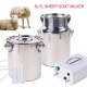 Kaafs 5L/7L Electric Sheep Goat Milking Machine 110V Dual Head Milking Machine Vacuum Impulse Pump Stainless Steel Sheep Goat Milker (5L)