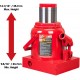 BIG RED T95007 Torin Hydraulic Stubby Low Profile Welded Bottle Jack, 50 Ton (100,000 lb) Capacity, Red