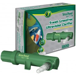 TetraPond UVC-9 GreenFree UV Clarifiers For Up To 1800 Gallons, 9-Watt