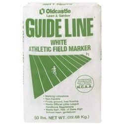 Oldcastle Guide Line 54051100 White Athletic Field Marker, 50-Pound