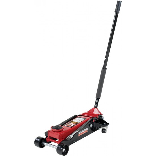 Blackhawk B6350 Black/Red Fast Lift Service Jack - 3.5 Ton Capacity