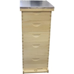 Happybuy H105 Bee Hive Langstroth Kit Without 5 10-Frame 1 Deep and 4 Medium Box Beehive Fra, Frame (8-Frame Available)