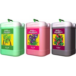 General Hydroponics Flora Series 6 Gallons: FloraGro, FloraBloom, and FloraMicro