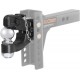 CURT 45919 Channel Mount Pintle Attachment with 2-Inch Ball, 10,000 lbs, Shank Required