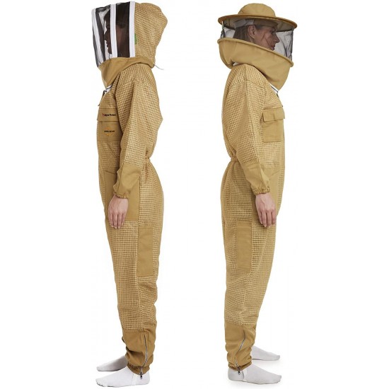 Zephyros Beekeeping Suit Khaki Medium