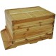 SHIJING US 7pcs Auto Honey Hive Beehive Frames + Beekeeping Brood Cedarwood Box New