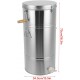 Ejoyous 2 Frames Manual Honey Extractor, Stainless Steel Honeycomb Drum Spinner Bee Honey Extractor Separator Beekeeping Centrifuge Equipment for Beekeeper