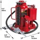 BIG RED TA92006 Torin Pneumatic Air Hydraulic Bottle Jack with Manual Hand Pump, 20 Ton (40,000 lb) Capacity, Red