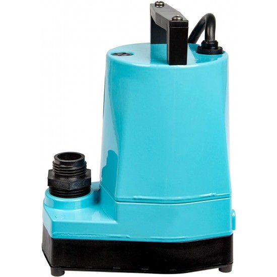 Little Giant LG5MSP 1/6 HP Submersible Hydroponic Pump, 5-MSP, 115V, 1200 GPH-LG5MSP,Blue