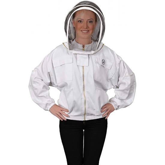 Humble Bee 311 Polycotton Beekeeping Jacket with Fencing Veil