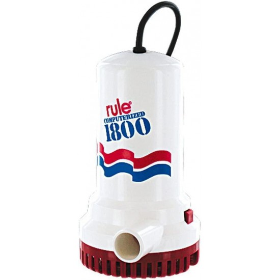 Rule A53 Series 1800 GPH Submersible Sump / Utility Pump, Corded, 110 Volt AC