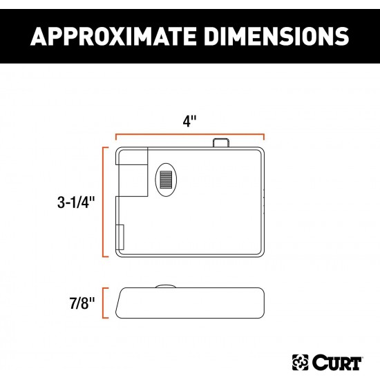 CURT 51140 TriFlex Electric Trailer Brake Controller, Proportional