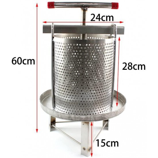 GDAE10 Manual Honey Press Wax Presser 304# 201# Stainless Steel Household Beekeepin for Beekeeping Agriculture Vertical Stripe