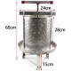 GDAE10 Manual Honey Press Wax Presser 304# 201# Stainless Steel Household Beekeepin for Beekeeping Agriculture Vertical Stripe