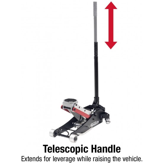 Sunex 66175FASJ Folding Aluminum Service Jack, 1.75 Ton