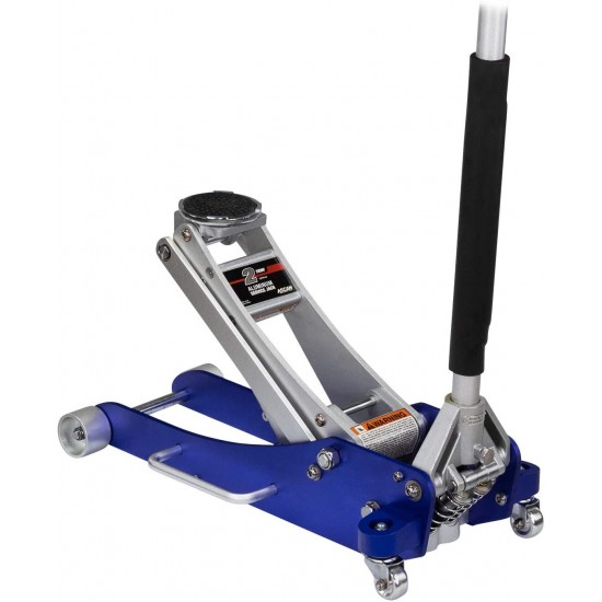 Arcan 2-Ton Quick Rise Aluminum Floor Jack with Dual Pump Pistons & Reinforced Lifting Arm (A20017 / ALJ2T)