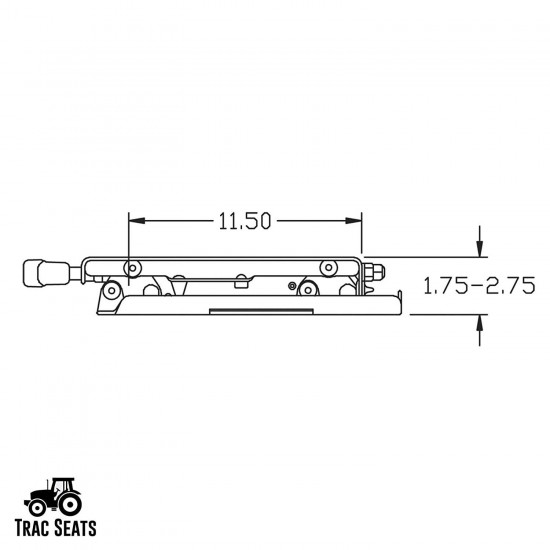 TRAC SEATS Seat Suspension Kit for Kubota Z200 Z231 Z251 Z400 Z411 Z421 ZG227 ZG327 ZD326 ZD331 Zero Turn Mower ZTR (Same Day Shipping.Get It Fast!!) 1 Year Warranty