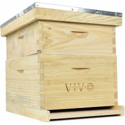 VIVO Complete Beekeeping 20 Frame Beehive Box Kit, 10 Medium, 10 Deep, Langstroth Bee Hive BEE-HV01