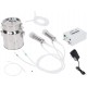 Electric Milking Machin Kit, 14L Charging Portable Household Electric Goat Cow Milking Machine Milker with Vacuum-Pulse Pump(For Cows US Plug)