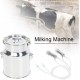 Electric Milking Machin Kit, 14L Charging Portable Household Electric Goat Cow Milking Machine Milker with Vacuum-Pulse Pump(For Cows US Plug)