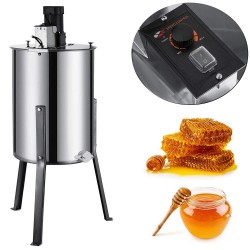 BestEquip Electric Honey Extractor Separator 2 Frame Bee Extractor Stainless Steel Honeycomb Spinner Crank. Beekeeping Extraction Apiary Centrifuge Equipment