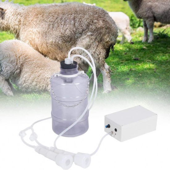 Dioche Milking Machine, Eco-Friendly Electric Milking Machine Goat Milker, Milk Suction Tank for Goat Milking Machine Milking Kit(U.S. regulations)