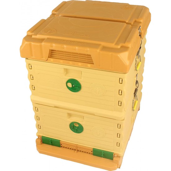 Apimaye 10 Frame Langstroth Insulated Bee Hive Set with Plastic Handy Frames