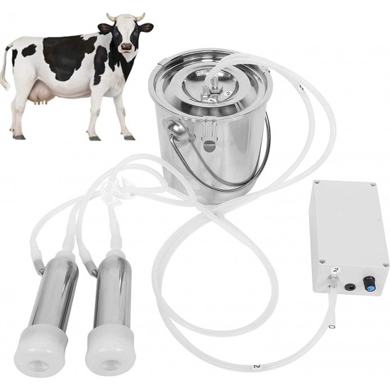 FOTABPYTI 3L Gentle Suction Electric Milking Machine, Milking Tools, Cow Farm Tools Cattles for Milking Machine(U.S. regulations)