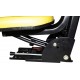 TRAC SEATS Yellow Brand TRIBACK Style Universal Tractor Suspension SEAT with TILT FITS John Deere 2140 2150 2155 2240 2250 5310 5400 5510 6110