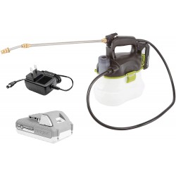 Sun Joe 24V-GS-LTW 24-Volt Amp 1-Gallon Multi-Purpose Chemical Sprayer, Kit (w/ 1.3-Ah Battery + Quick Charger)