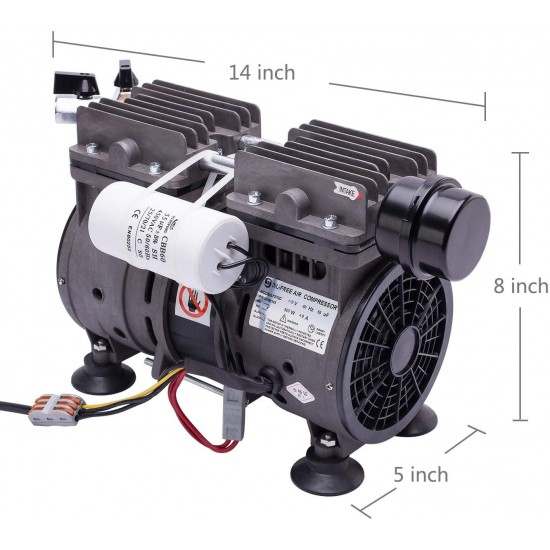 HQUA PAS20RPC,1/2 HP Pump Compressor for PAS20 Pond & Lake Aeration System