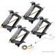 LIBRA Set of 4 5000lbs RV Trailer Stabilizer Leveling Scissor Jacks w/Dual Power Drill sockets & mounting Hardware Set