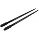 Mophorn Hay Spears, 49inch Hay Bale Spear, 3000lbs Bale Hay Spike, 1.75inch Wide Spike Fork Tine, Black Coated Hay Spear Attachment with Sleeve and Nut, 1 Pair for Tractors Loaders Buckets Skid-steers