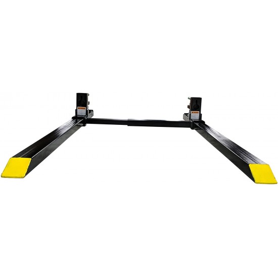 Titan Attachments Clamp on Pallet Forks Light Duty 60 in 1500 lb Max with Stabilizer Bar for Loader Bucket Skid Steer Easy to Install