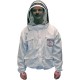 Mann Lake CV150 Cotton/Polyester Pollinator Jacket with Veil, White, XX-Large