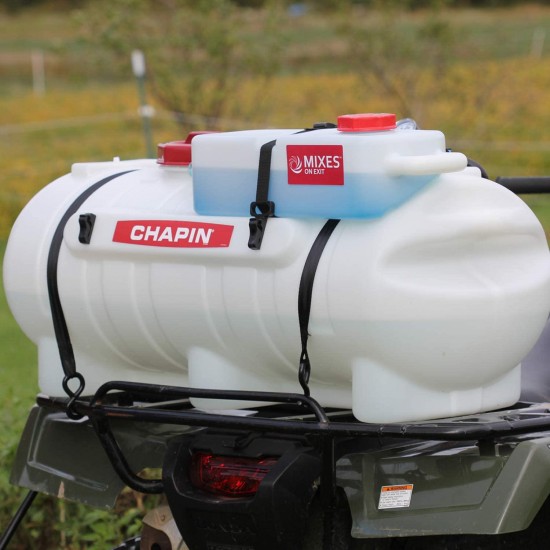 Chapin International 97561 Chapin Presents The First-Ever Clean-Tank ATV Spraying System, 25 Gallon Sprayer, Translucent